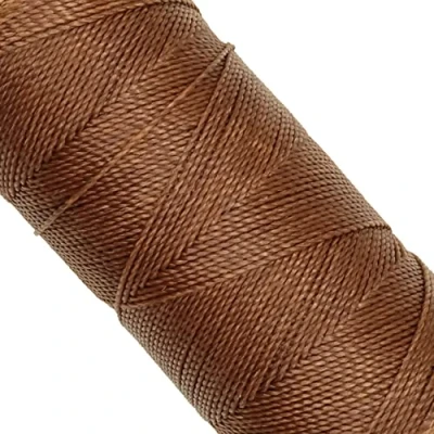 Abbildung von LINHASITA, Garnspule, gewachst, 100 g / 170 Meter, Dicke: 1 mm, Polyester, Makramee Garn, 30 Farben metros gr Schokobraun