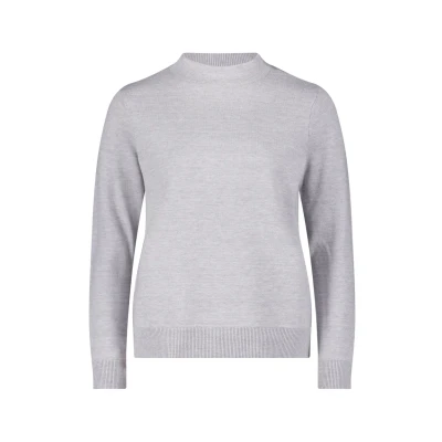 Abbildung von Betty Barclay Basicmit Stehkragen Strickpullover, Damen, Größe: 46, Grey melange