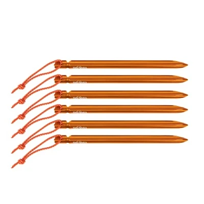 Abbildung von Tatonka Zelthering/Tent Peg Pro 15cm (6 Stück) Ultraleichte Zeltheringe aus Aluminium und mit Y Profil 19 cm lang in gut sichtbarem Orange Im 6er Pack