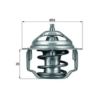 Abbildung von MAHLE ORIGINAL TX 64 88 Kühlwasserthermostat 52 ohne Dichtung MITSUBISHI: ECLIPSE 2, L300 / Delica III Van, PAJERO 1