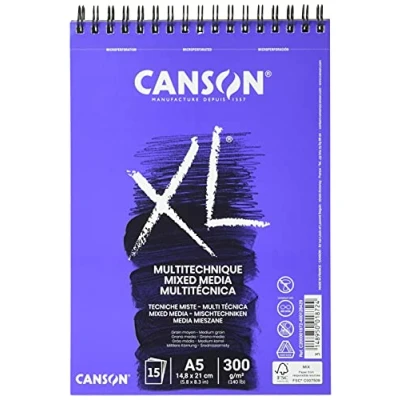 Abbildung von CANSON XL Mix Media Block, DIN A5, 15 Blatt, 300 g/m²