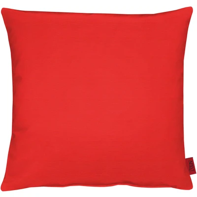 Abbildung von APELT Kissenhülle 4362 Farbe 33, modisch und zeitloser Kissenbezug, hochwertige schicke Unifarbene Zierkissenhülle in Rot, Größe 40 x cm