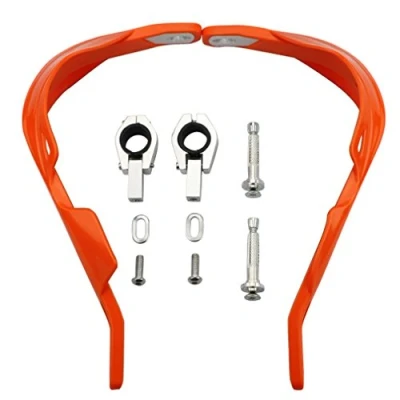 Abbildung von GOOFIT 1&quot; Aluminium Legierung Lenkerhandbürste Guards Schutzhandschützer Kit Ersatz für Motocross Motorrad Offroad Pitbike Dirtbike ATV orange