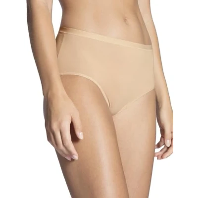 Abbildung von CALIDA Natural Comfort Slip Damen, High Waist, natürlicher Glanz und glatter Griff