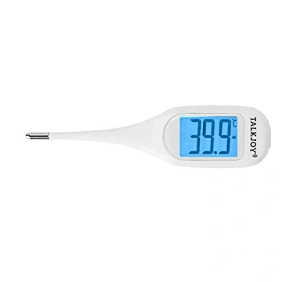 Abbildung von PROFI Sprechendes Fieberthermometer Digitales Thermometer Seniorenthermometer für Blinde oder mit Sehschwäche: Ansage Temperatur &amp; flexible Spitze