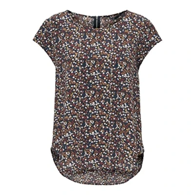 Abbildung von ONLY VIC SS AOP NOOS PTM Bluse, Damen, Größe: 42, Night sky