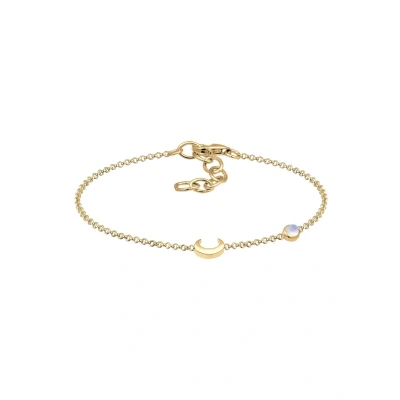 Abbildung von Elli Halfmoon Astro Armband goldcoloured, Damen, Größe: 16, Gold coloured