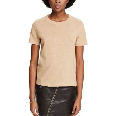 Abbildung von Esprit Tshirt basic, Damen, Größe: Large, Beige