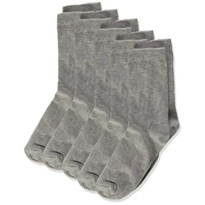 Abbildung von MINYMO Mädchen 5er Pack Ankel Socken, Grau (Light Grey Melange 130), 27 30 (Herstellergröße: 27/30)