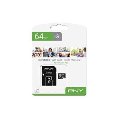 Abbildung von PNY Performance Plus Microsdxc Card Class 10 64GB, Schwarz