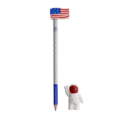 Abbildung von Legami ASTRO0001 To The Moon And Back Radiergummis und Bleistift Set