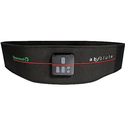 Abbildung von TESMED Absolute: Elektrischer EMS Bauchmuskeltrainer Gürtel mit 15 Programmen. Trainingsgerät für zentrale und seitliche Elektrostimulation des Bauches. Unisex, Wiederaufladbar, Made in Italy.