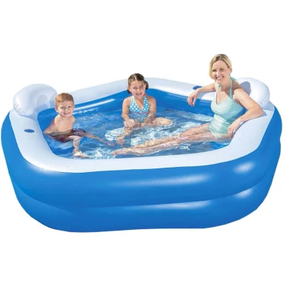 Abbildung von Bestway Pool mit aufblasbaren Sitzen Family Fun