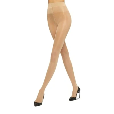 Abbildung von Wolford Damen Transparente Strumpfhose Satin Touch 20, Frauen 4273 cosmetic, Medium (M)