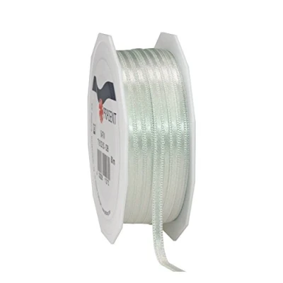 Abbildung von PRÄSENT C.E. Pattberg Satin mintgrün, 50 m Satinband zum Einpacken von Geschenken, 3 mm Breite, Geschenkband Dekorieren &amp; Basteln, Dekoband, Anlass,