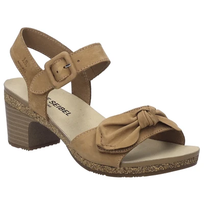 Abbildung von Josef Seibel Damen Sandaletten Grace 11, Frauen Sandalen,Weite G (Normal),Sommerschuhe,Freizeitschuhe,offene Schuhe,nuss,38 EU