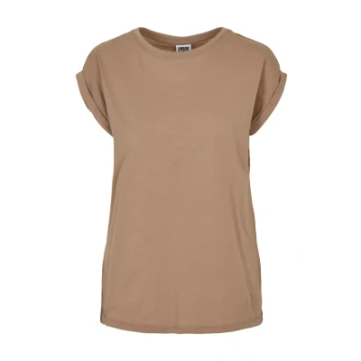 Abbildung von Urban Classics Curvy Ladies Extended Shoulder TEE Tshirt basic, Damen, Größe: Medium, Softtaupe