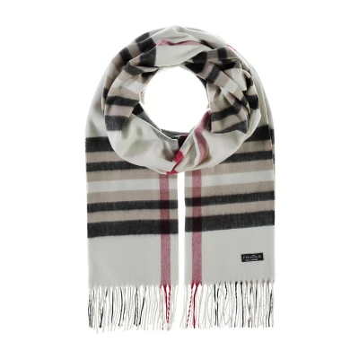 Abbildung von Fraas Plaid Cashmink MADE IN Germany Schal, Damen, Größe: One Size, Off white