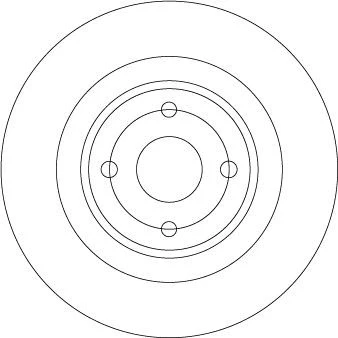 Abbildung von TRW DF6974 Bremsscheibe 280 9,5 4 100 voll lackiert MAZDA: MX 5 IV