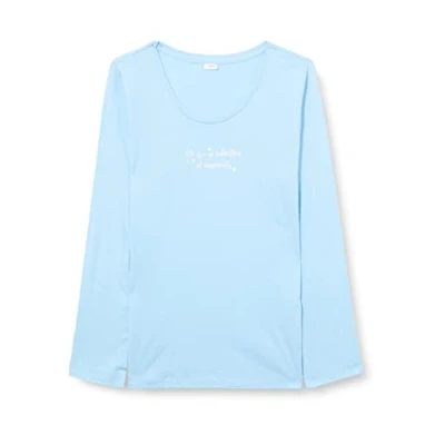 Abbildung von s.Oliver Damen Ak 142 1 45 Pyjamaoberteil, Himmelblau, 44 46 EU