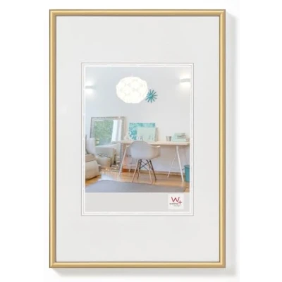 Abbildung von walther design Bilderrahmen gold 24 x 30 cm New Lifestyle Kunststoffrahmen KV430G