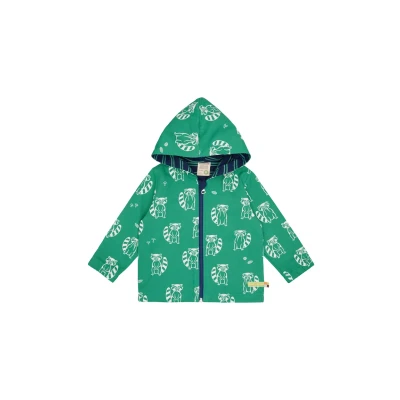 Abbildung von loud + proud wasserabweisende MIT Druck Regenjacke / Jacke für Kinder, Größe: 122/128, Plant