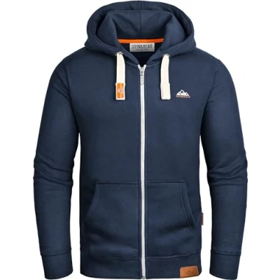 Abbildung von Grin&amp;Bear Herren Kapuzenpullover Navy, XL, GEC022