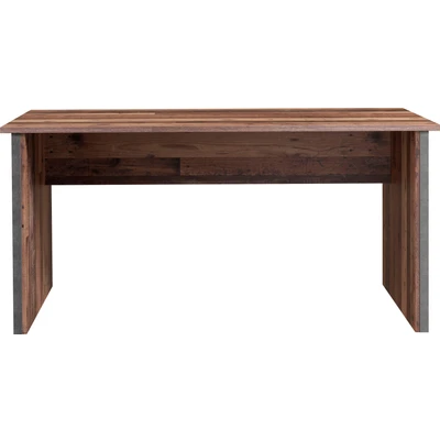 Abbildung von Forte Clif Schreibtisch, Holzwerkstoff, Old Wood Vintage/Betonoptik Grau, B x H T: 153 73,5 70 cm
