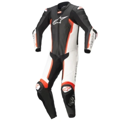 Abbildung von ALPINESTARS 3150122 1231 48 Lederkombi, 1 Teiler Rot, weiß, schwarz, mehrfarbig