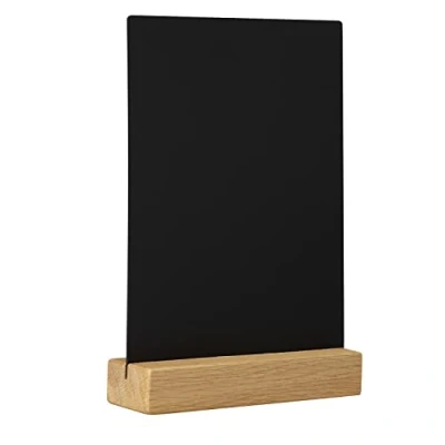 Abbildung von EUROPEL Chalkboard Desktop Portrait, Durable FSC Certified Oakwood Base, Double Sided, for Water Based Marker, Restaurant, Hotel,
