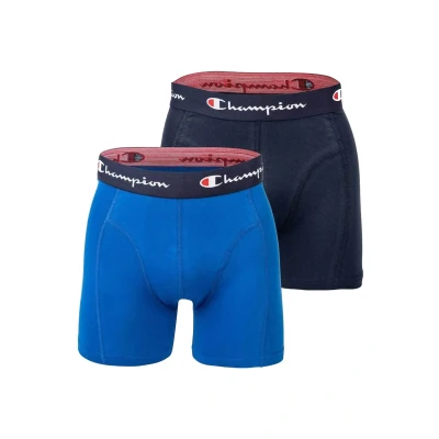 Abbildung von Champion Herren Core x2 Retroshorts, Blau &amp; Marineblau, M (2er Pack)