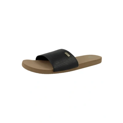 Abbildung von Reef Bliss Nights Slide Pantolette flach, Damen, Größe: 36, Black tan cj Soft synthetic