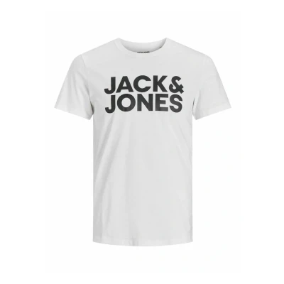 Abbildung von Jack &amp; Jones Jjecorp LOGO TEE Oneck Tshirt print white, Herren, Größe: 4XL, White