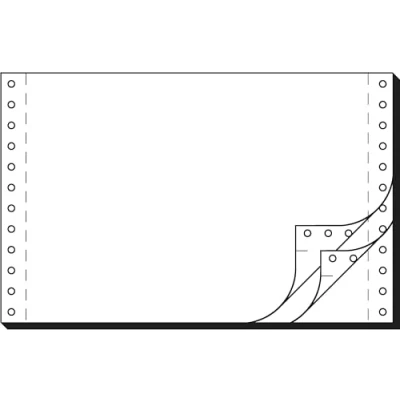Abbildung von SIGEL 36243 Endlospapier 6 Zoll x 240 mm (A5 quer), 56/53/57 g, 1200 Sätze LP, SD, 3fach, Druckerpapier