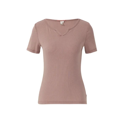 Abbildung von QS Tshirt basic, Damen, Größe: XXL, Altrosa