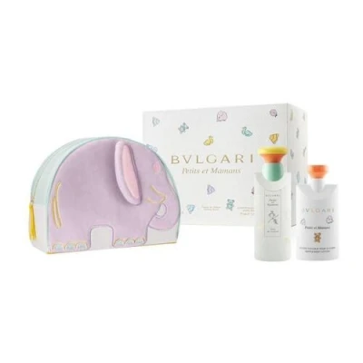 Abbildung von Bvlgari Petits Et Mamans von für Frauen, 3 teiliges Geschenkset, 96 ml, Eau de Toilette Spray, 70 ml Körperlotion, Beutel