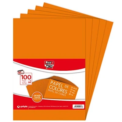 Abbildung von FIXO Paper 65009252 Packung mit 100 Blatt à 80 g, Papier, orange, A4, stück