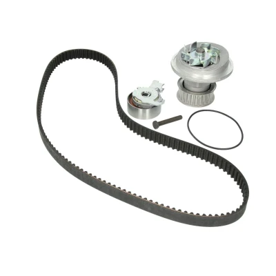 Abbildung von HEPU PK03140 Wasserpumpe + Zahnriemensatz 146 OPEL: Vectra A Saloon, Calibra A, Astra F CC