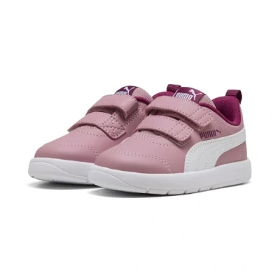 Abbildung von Puma Courtflex Unisex Walkingschuh für Kinder, Größe: 23, Poised pink white berry Schuhe