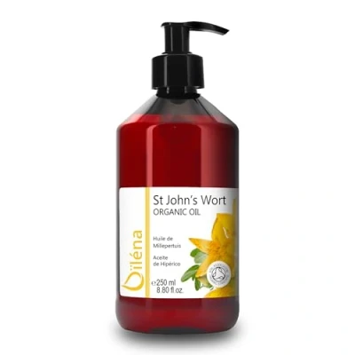 Abbildung von Reines Johanniskraut Mazeratöl · hyperisches Öl natürliches für die Körper , Gesichts und Haarpflege 100% Massage 250 ml