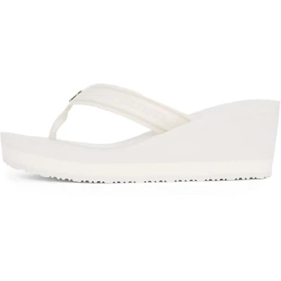 Abbildung von Tommy Hilfiger LOGO Webbing Zehentrenner, Damen, Größe: 39, Ivory Schuhe