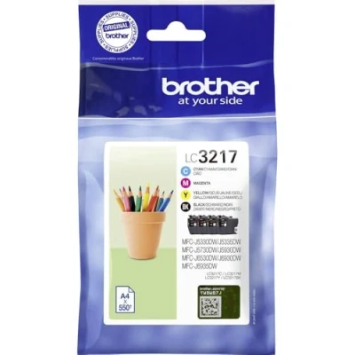Abbildung von Brother LC 3217 Tintenpatronen Value Pack mit Mehrfarbig (Schwarz, Cyan, Gelb und Magenta)
