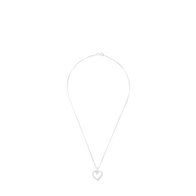 Abbildung von amor MIT ANHÄNGER FÜR Damen Venezia 45 CM HERZ 925 Halskette, Damen, Größe: 45, Silber