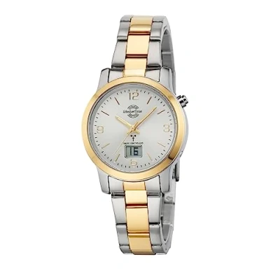 Abbildung von Master Time Funk Quarz Damen Uhr Analog Digital mit Edelstahl Armband MTLA 10305 12M