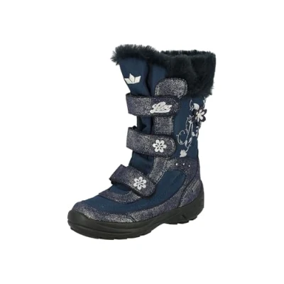Abbildung von Lico Mary V Mädchen Schneestiefel, Marine/ Silber, 38 EU