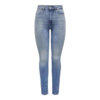 Abbildung von ONLY HOHE Taille Jeans Skinny Fit, Damen, Größe: 27x32, Light medium blue denim