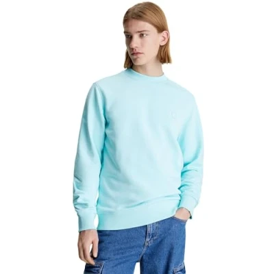 Abbildung von Calvin Klein Jeans Embro Badge CREW NECK Sweatshirt, Herren, Größe: Large, Blue tint