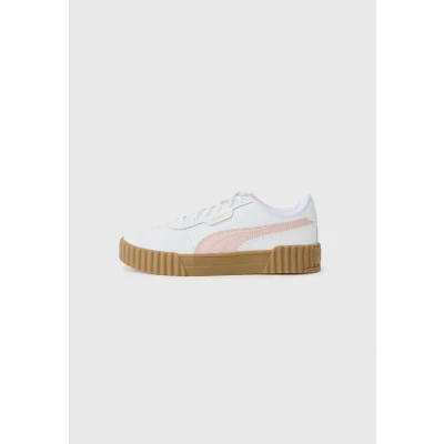 Abbildung von Puma Carina Unisex Sneaker low für Kinder, Größe: 36, White/mauve mist Schuhe