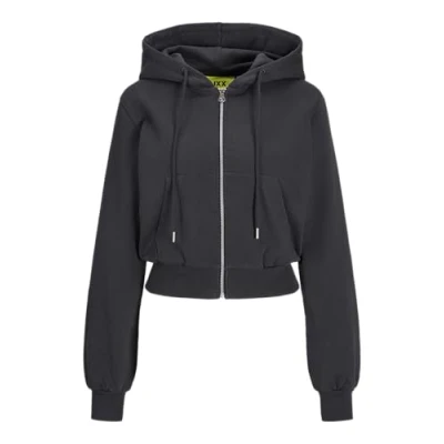Abbildung von JJXX Jxpalma Short Hoddie Sweatjacke, Damen, Größe: Small, Phantom