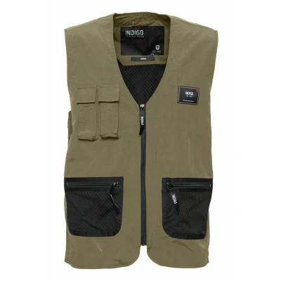 Abbildung von Indicode Jeans Idpiet Weste, Herren, Größe: Small, Army